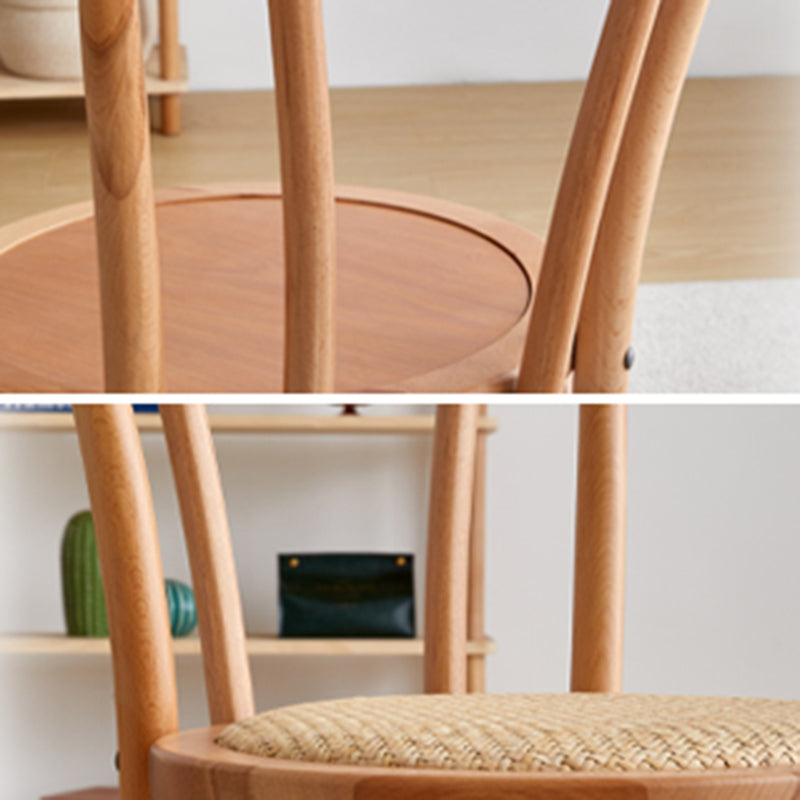 Chaise d'appoint de salle à manger en bois massif avec dossier Windsor moderne, chaise d'appoint de cuisine