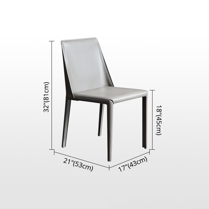 Cuisine contemporaine en métal dinant la chaise latérale solide arrière dinant la chaise latérale