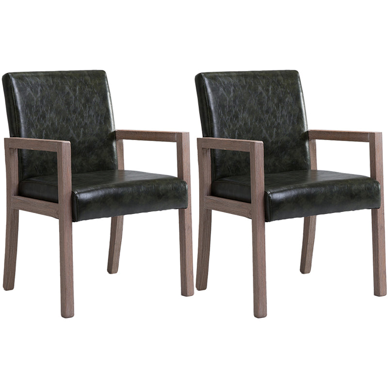 Chaise de bras à domicile contemporain Parsons en bois rembourré chaise de salle à manger en bois
