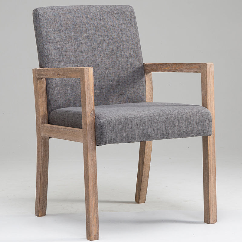 Chaise de bras à domicile contemporain Parsons en bois rembourré chaise de salle à manger en bois