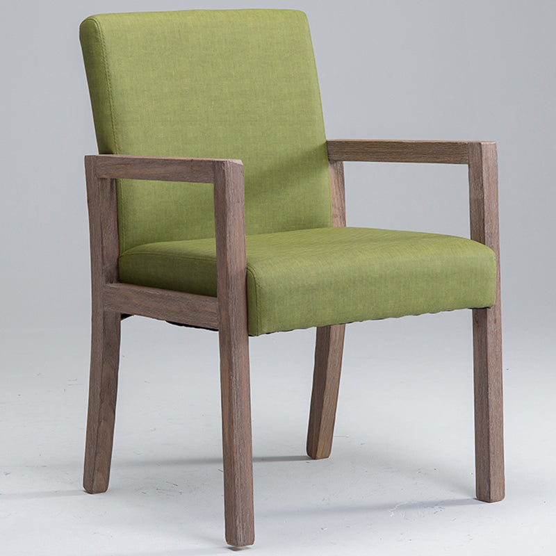 Chaise de bras à domicile contemporain Parsons en bois rembourré chaise de salle à manger en bois