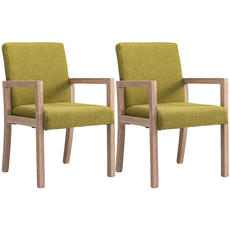 Chaise de bras à domicile contemporain Parsons en bois rembourré chaise de salle à manger en bois