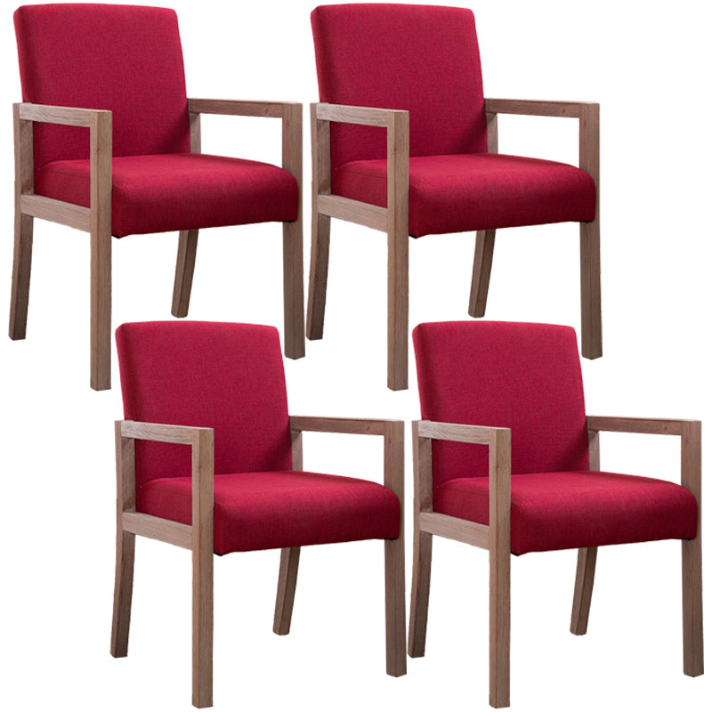 Chaise de bras à domicile contemporain Parsons en bois rembourré chaise de salle à manger en bois