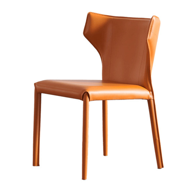 Cuisine contemporaine Solide Back Dining Claid Tite Metal Dining Dining Side Side