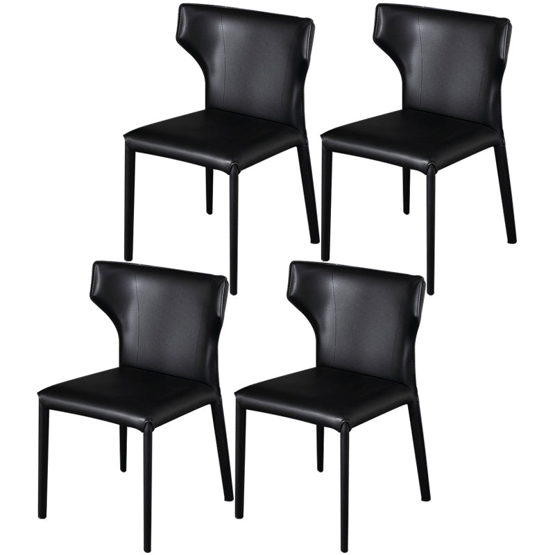 Cuisine contemporaine Solide Back Dining Claid Tite Metal Dining Dining Side Side