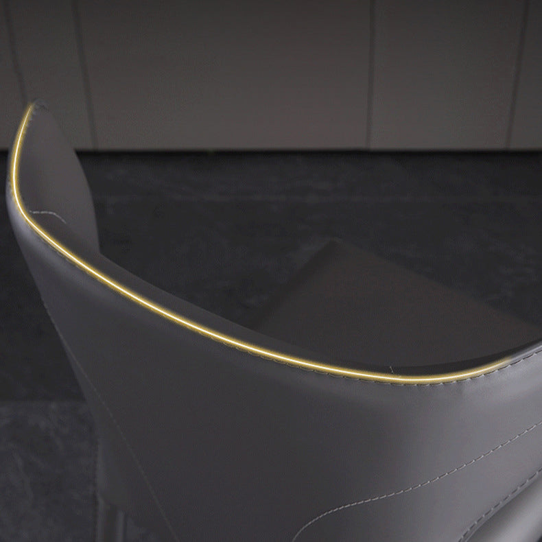 Cuisine contemporaine Solide Back Dining Claid Tite Metal Dining Dining Side Side