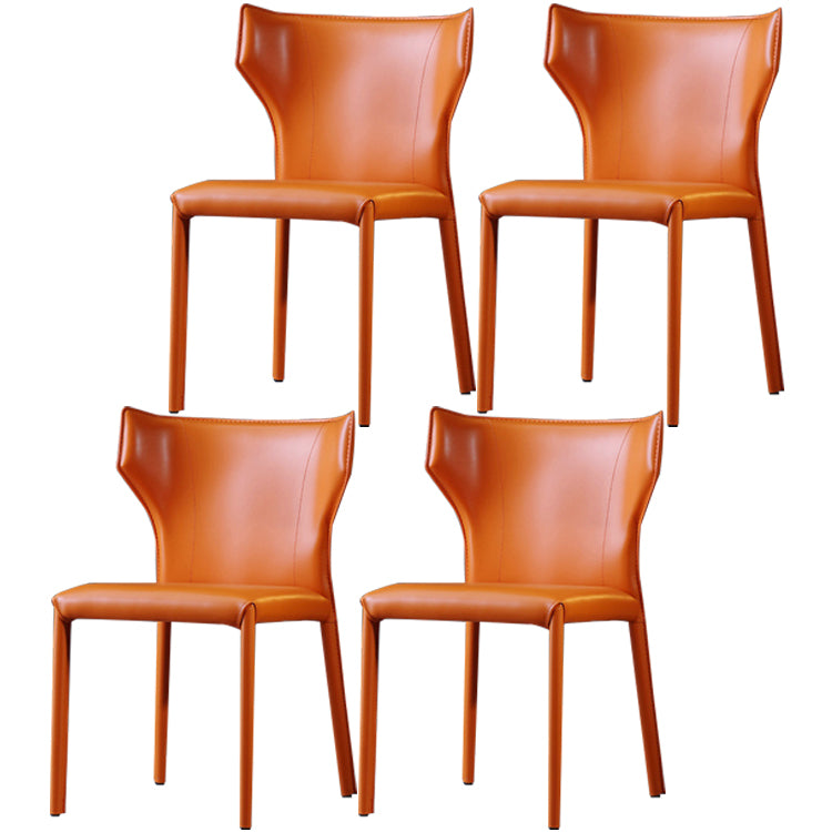 Cuisine contemporaine Solide Back Dining Claid Tite Metal Dining Dining Side Side