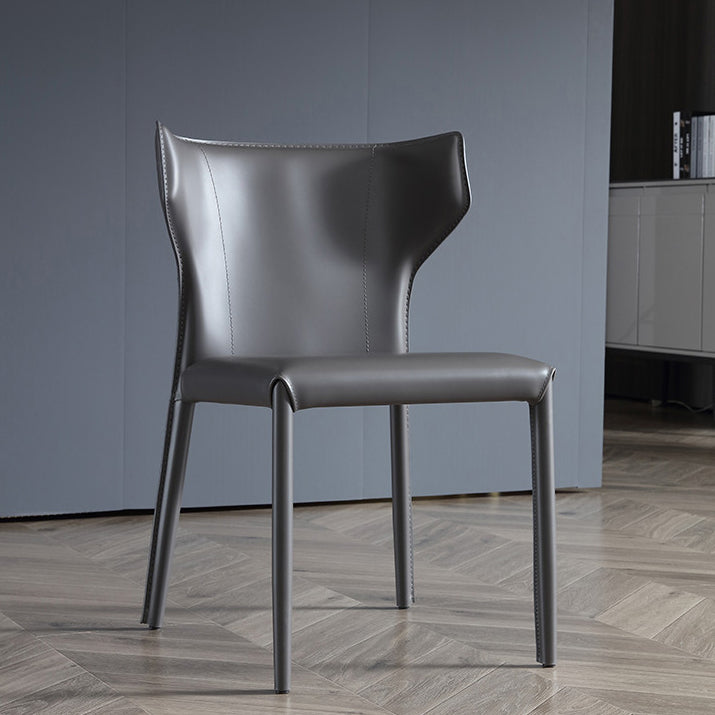 Cuisine contemporaine Solide Back Dining Claid Tite Metal Dining Dining Side Side