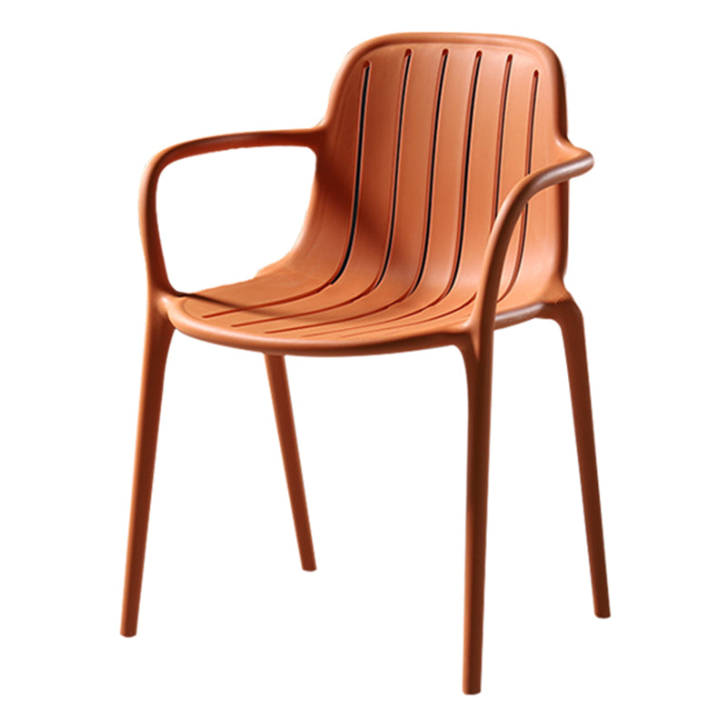Chaise de salle à manger contemporaine en plastique, chaise latérale arrière Windsor pour usage domestique