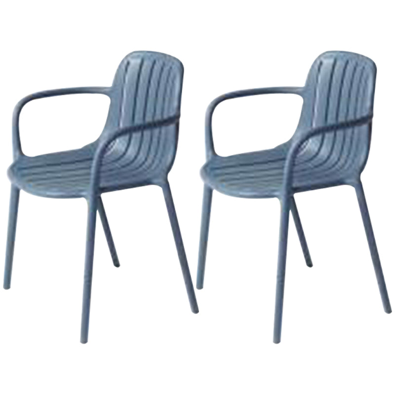 Chaise de salle à manger contemporaine en plastique, chaise latérale arrière Windsor pour usage domestique