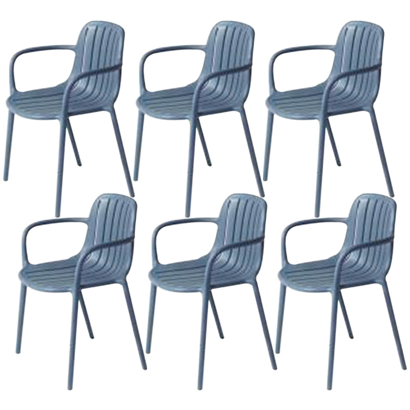 Chaise de salle à manger contemporaine en plastique, chaise latérale arrière Windsor pour usage domestique