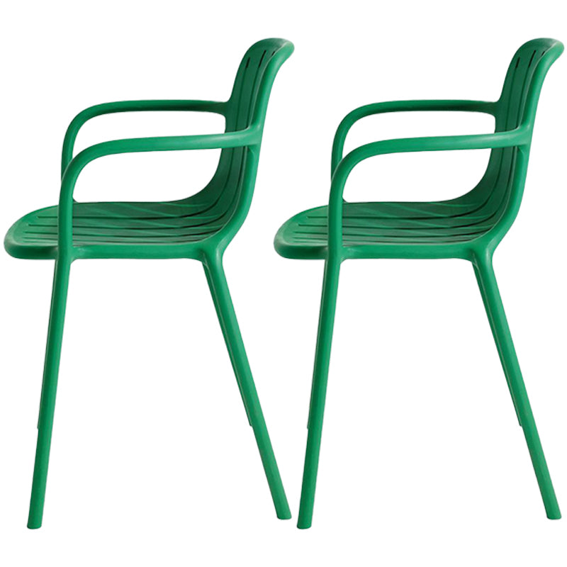 Chaise de salle à manger contemporaine en plastique, chaise latérale arrière Windsor pour usage domestique