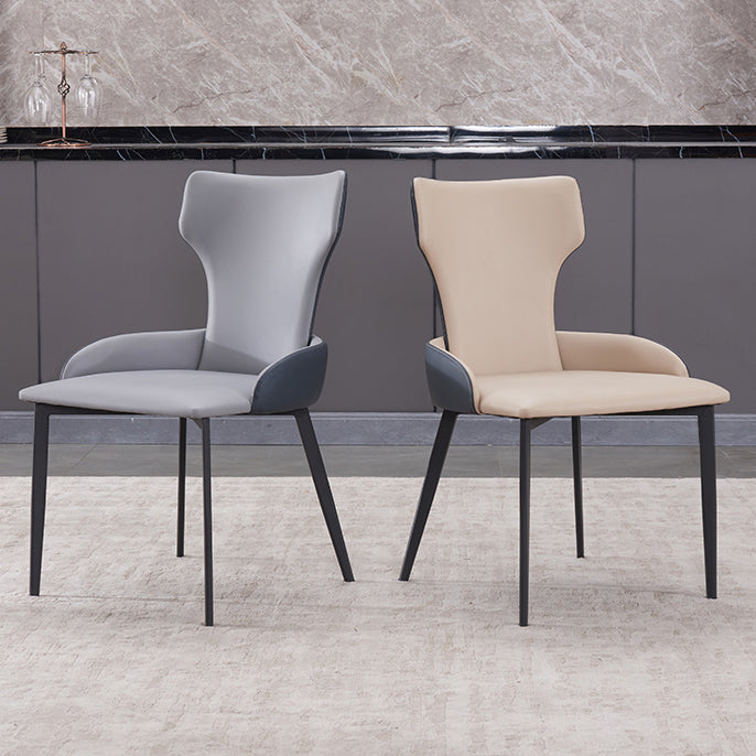 Chaise latérale de style contemporain de style contemporain en métal de 21 '' chaise large