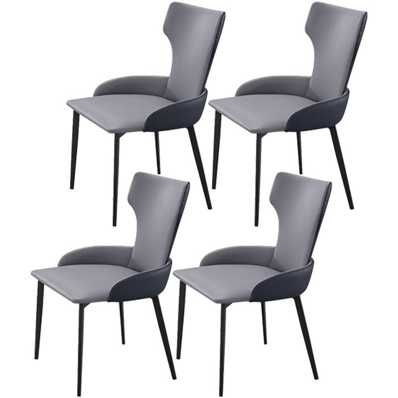 Chaise latérale de style contemporain de style contemporain en métal de 21 '' chaise large