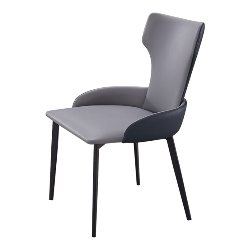 Chaise latérale de style contemporain de style contemporain en métal de 21 '' chaise large