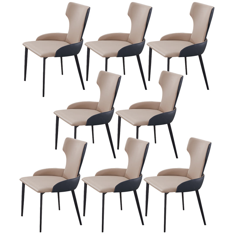Chaise latérale de style contemporain de style contemporain en métal de 21 '' chaise large