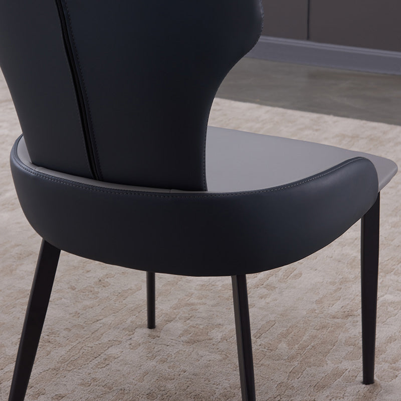Chaise latérale de style contemporain de style contemporain en métal de 21 '' chaise large