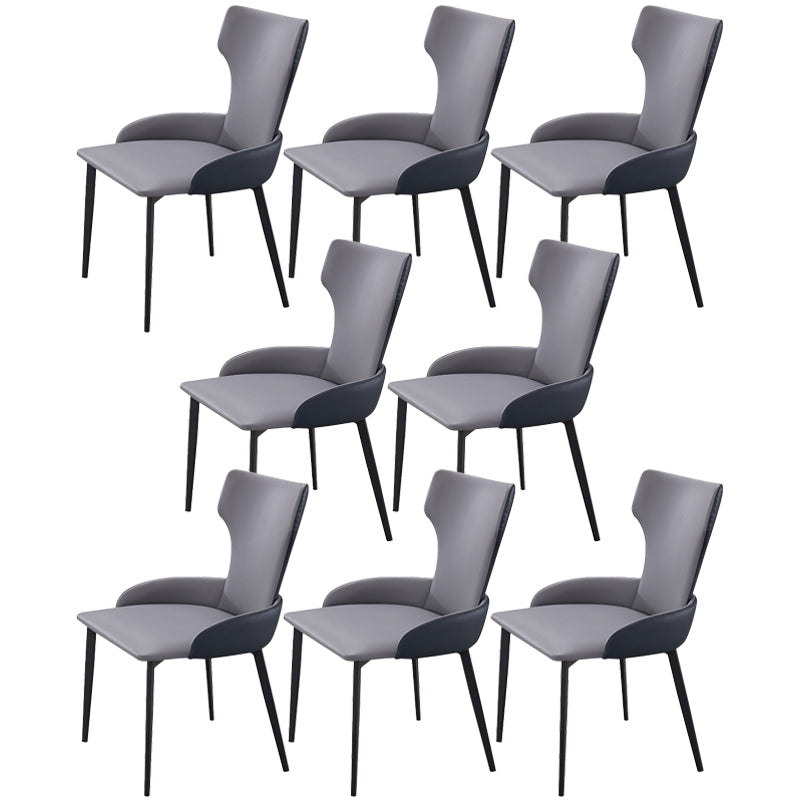 Chaise latérale de style contemporain de style contemporain en métal de 21 '' chaise large