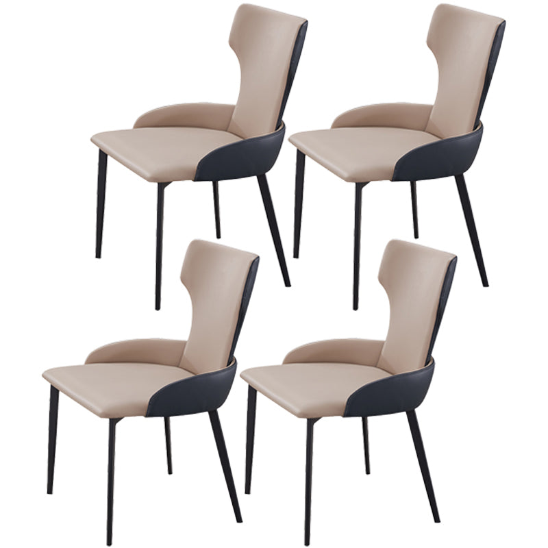 Chaise latérale de style contemporain de style contemporain en métal de 21 '' chaise large
