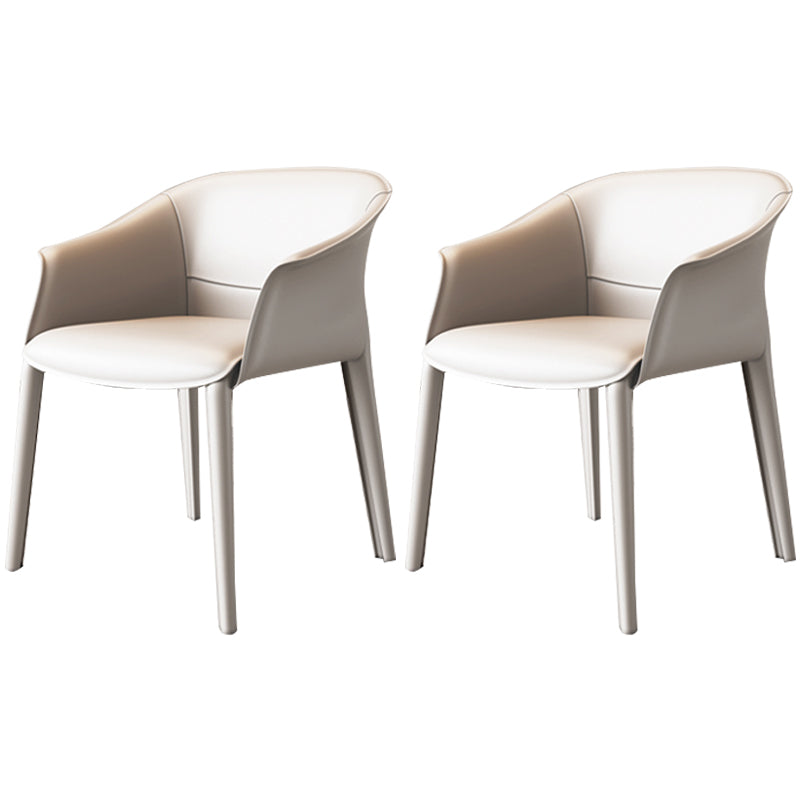 Chaise de salle à manger contemporaine en métal, finition métallique, chaise de salle à manger à dossier solide