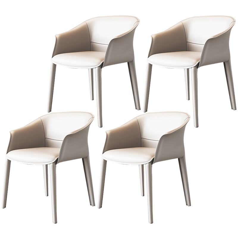 Chaise de salle à manger contemporaine en métal, finition métallique, chaise de salle à manger à dossier solide