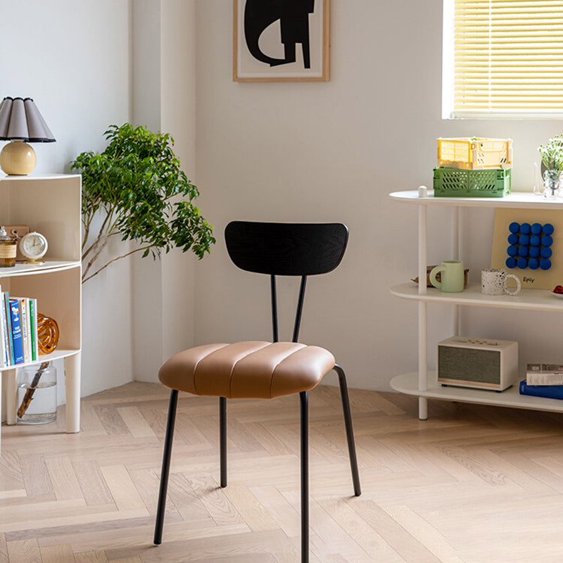 Nordic Style Solid Wood Dining Room Chair Open Back Dining Side Chair for Home Use