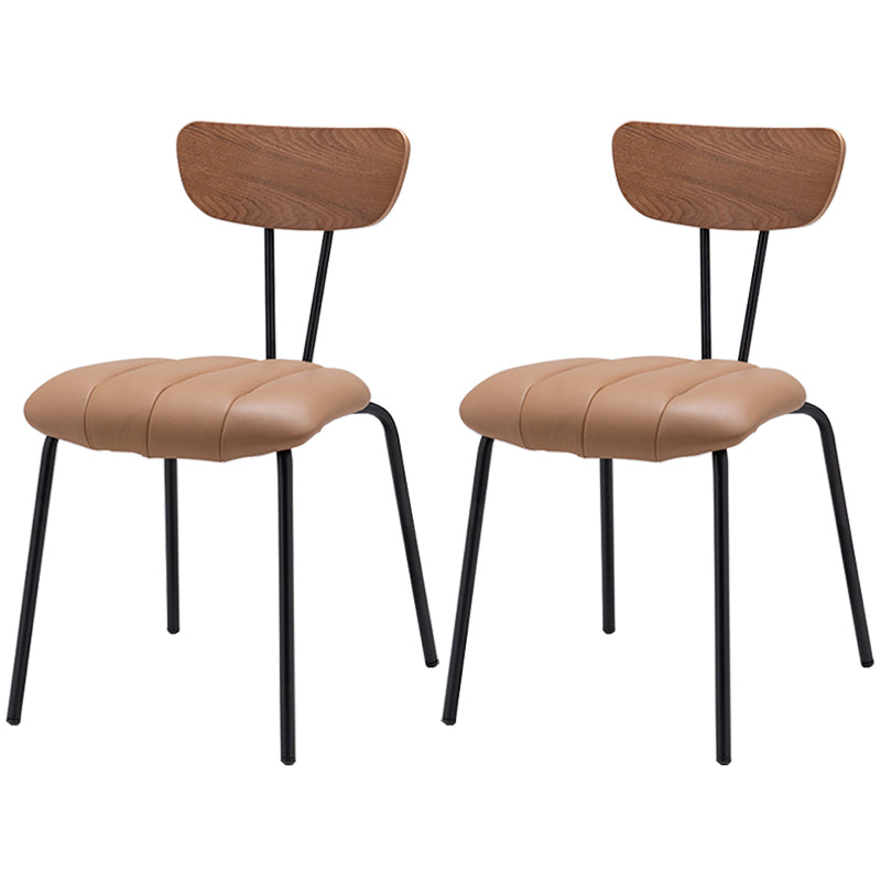 Nordic Style Solid Wood Dining Room Chair Open Back Dining Side Chair for Home Use