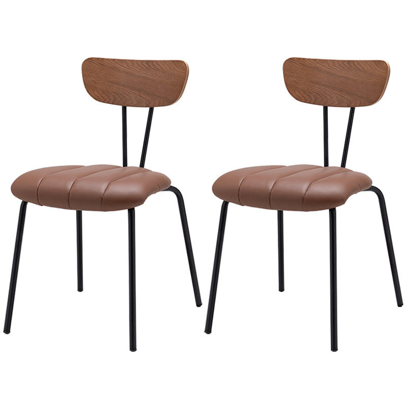 Nordic Style Solid Wood Dining Room Chair Open Back Dining Side Chair for Home Use