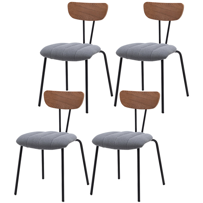 Nordic Style Solid Wood Dining Room Chair Open Back Dining Side Chair for Home Use