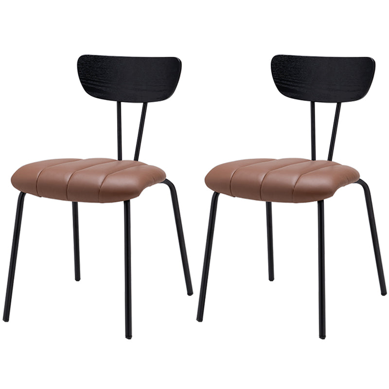 Nordic Style Solid Wood Dining Room Chair Open Back Dining Side Chair for Home Use