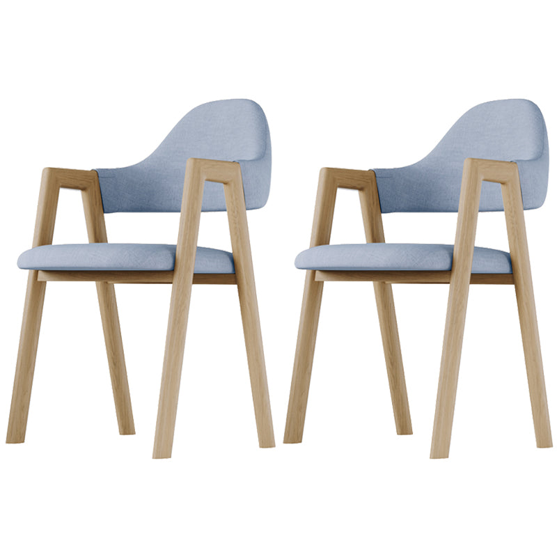 Chaise d'appoint de salle à manger en tissu nordique avec Base en métal, chaise d'appoint à dossier ouvert de 33 pouces de hauteur pour Restaurant