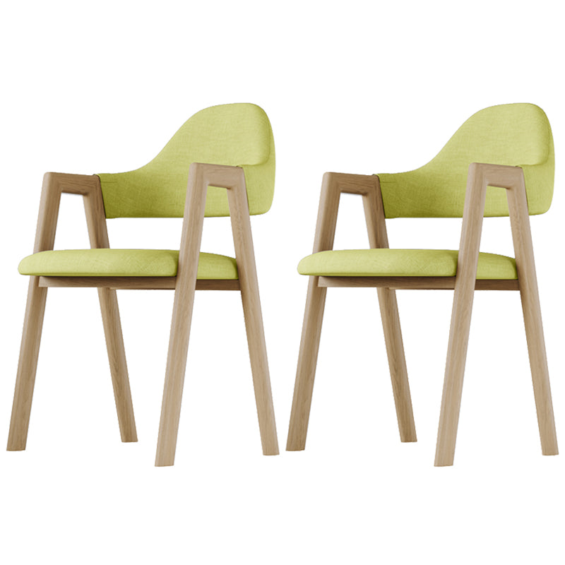 Chaise d'appoint de salle à manger en tissu nordique avec Base en métal, chaise d'appoint à dossier ouvert de 33 pouces de hauteur pour Restaurant