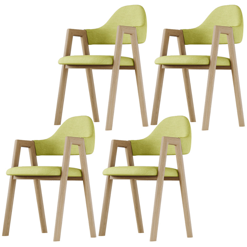 Chaise d'appoint de salle à manger en tissu nordique avec Base en métal, chaise d'appoint à dossier ouvert de 33 pouces de hauteur pour Restaurant