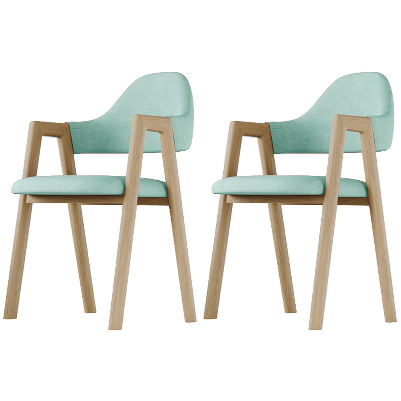 Chaise d'appoint de salle à manger en tissu nordique avec Base en métal, chaise d'appoint à dossier ouvert de 33 pouces de hauteur pour Restaurant