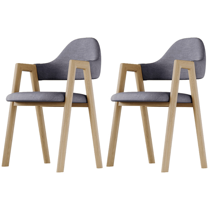 Chaise d'appoint de salle à manger en tissu nordique avec Base en métal, chaise d'appoint à dossier ouvert de 33 pouces de hauteur pour Restaurant