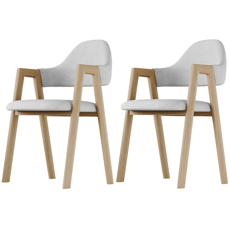 Chaise d'appoint de salle à manger en tissu nordique avec Base en métal, chaise d'appoint à dossier ouvert de 33 pouces de hauteur pour Restaurant