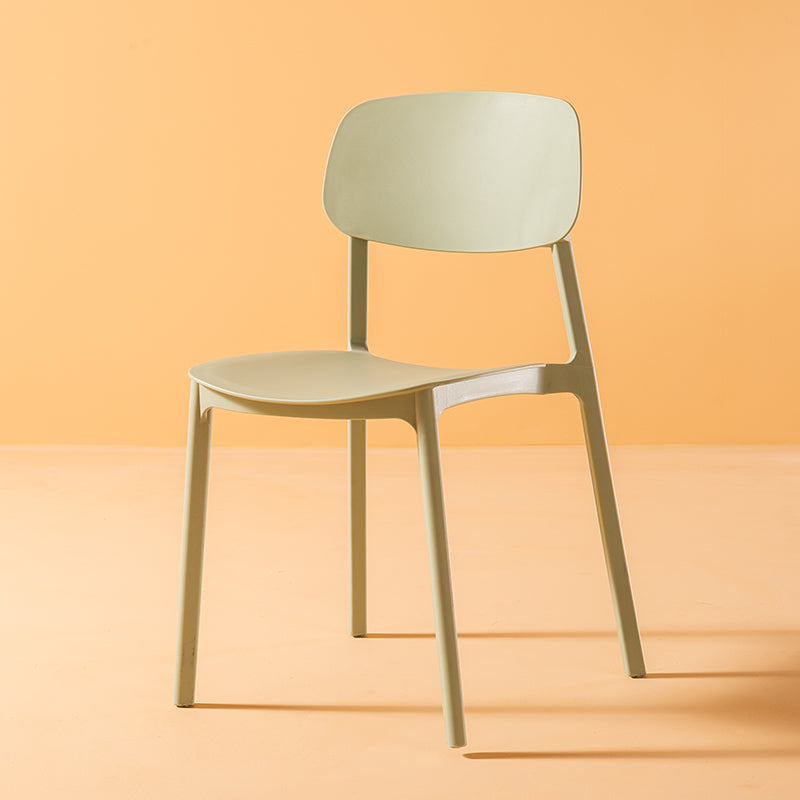 Multicolor Contemporary Style Side Chair Set Open Back Side Dining Chair