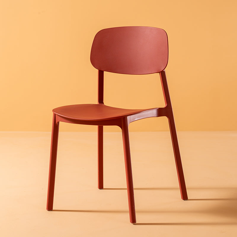 Multicolor Contemporary Style Side Chair Set Open Back Side Dining Chair