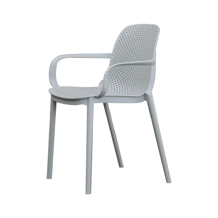 Chaise de fauteuil en plastique moderne Chaise latéral de salle à manger massif empilable pour cuisine pour cuisine