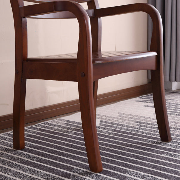 Contemporary Kitchen Wood Square Dining Chair Ladder Back Wood Counter Chair