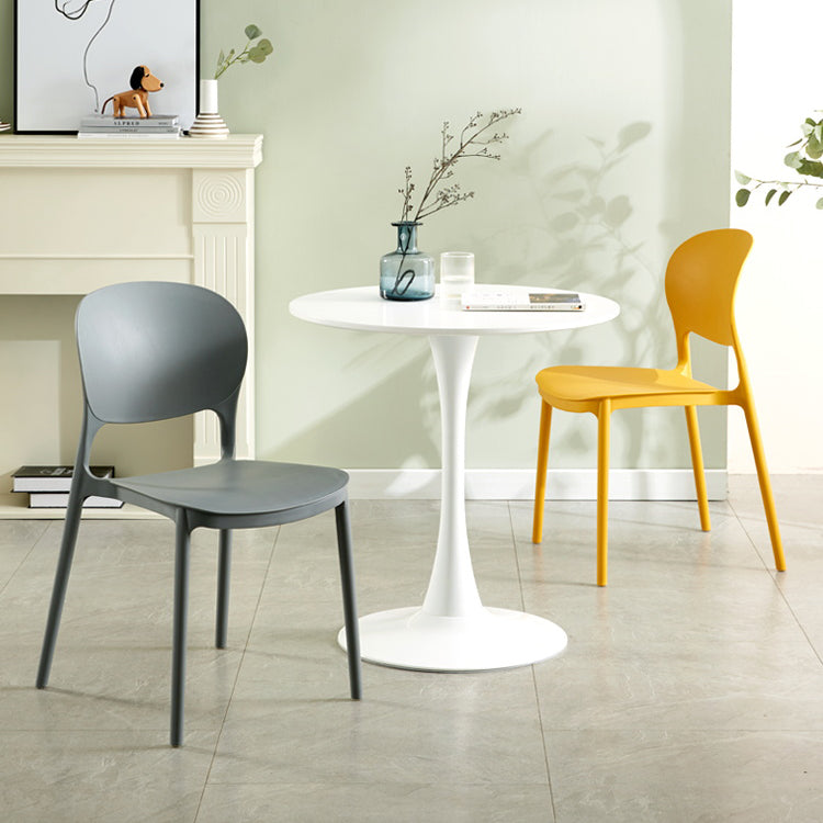Chaise latérale arrière ouverte en plastique moderne 32" H dinant la chaise latérale pour le restaurant