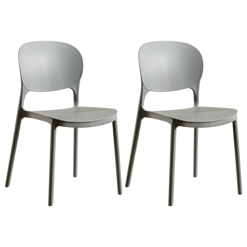 Chaise latérale arrière ouverte en plastique moderne 32" H dinant la chaise latérale pour le restaurant