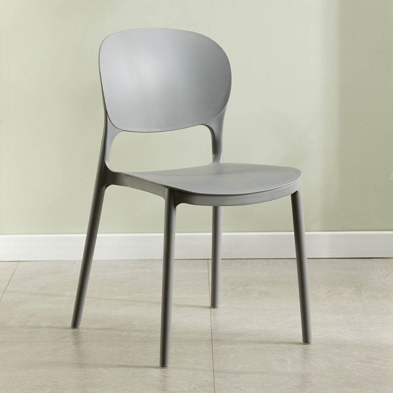 Chaise latérale arrière ouverte en plastique moderne 32" H dinant la chaise latérale pour le restaurant