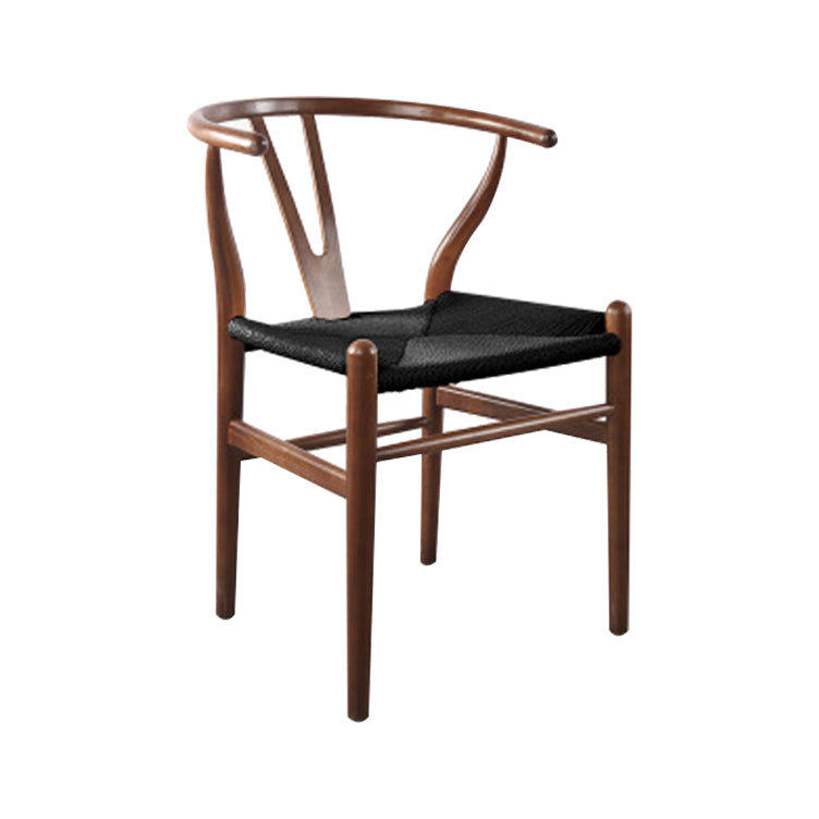 Glam Style Wood Dining Side Chair Armless Dining Chairs for Dining Room