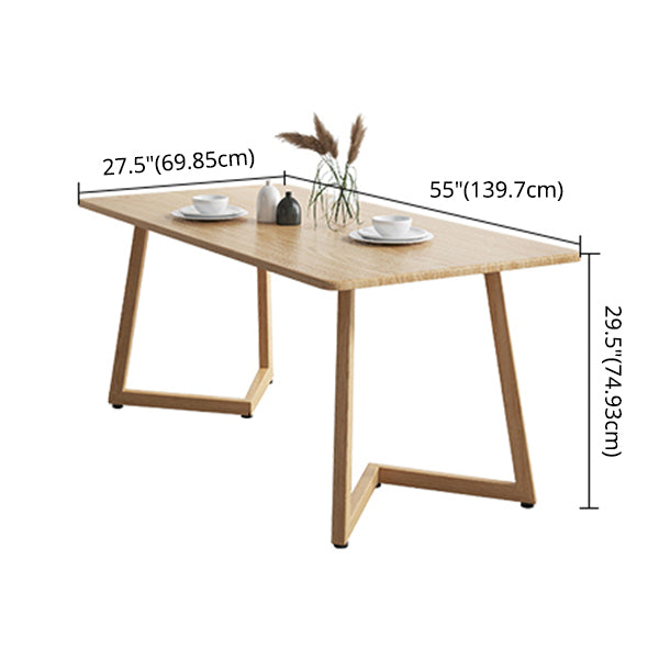 Modern Solid Wood Dining Room Set with Rectangle Table Dining Table Furniture for Home