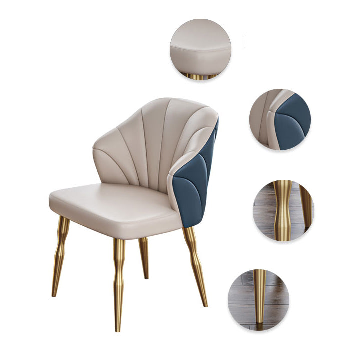 Scandinavian Kitchen Dining Room Set with  Sintered Stone Top and Metal Base Dining Set