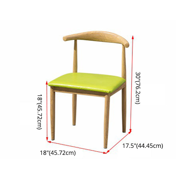 Modern Kitchen Dining Room Set with  Wooden Top and Black Base Dining Furniture Set