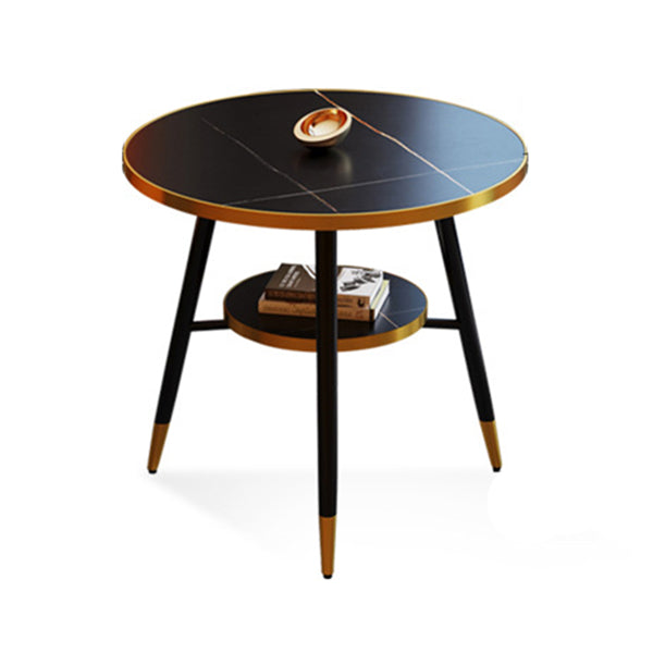 Glam Style Dining Room Set with Sintered Stone Top and 3 Legs Base Formal Table Set