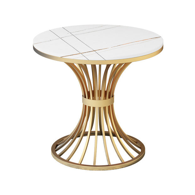 Glam Style Dining Room Set Standard Height with Pedestal Base Dining Furniture