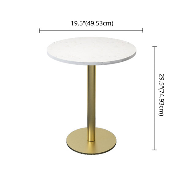 Nordic Sintered Stone Dining Room Set with Metal Base Dining Furniture for Household